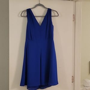 Royal blue knee length dress